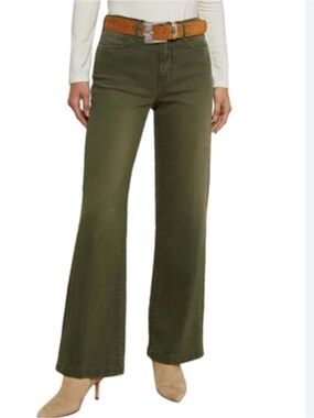 NEW L'AGENCE Scottie High-Rise Picholine Wide Leg Jean $288